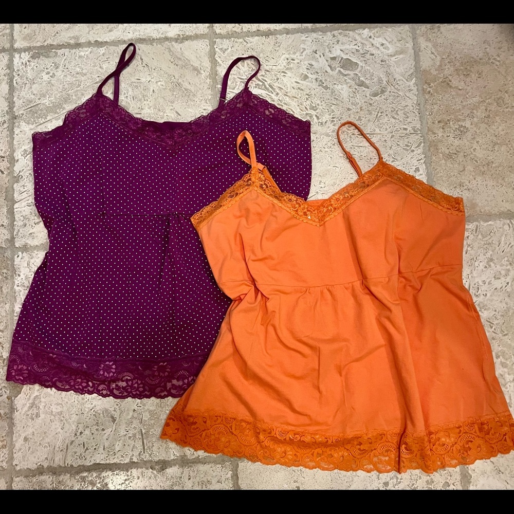 Selling as a bundle of two camisoles. Size 3X. Like new.